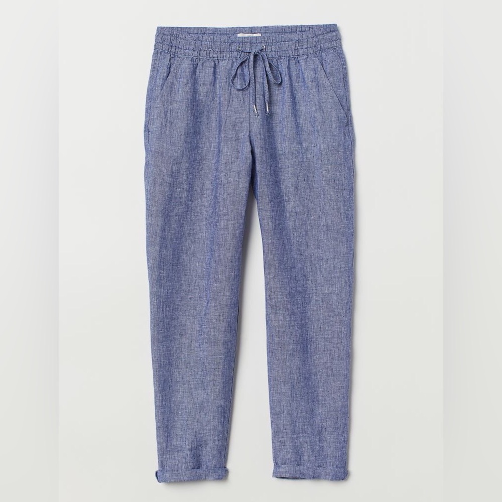 Linen Joggers, Size 8